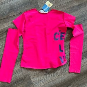 Early 2000’s neon pink long sleeve